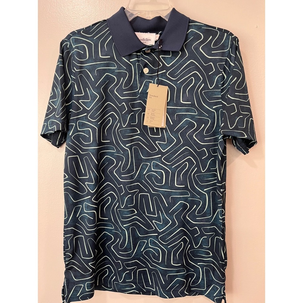 Goodfellow & Co Mens Polo Shirt Blue Size Medium